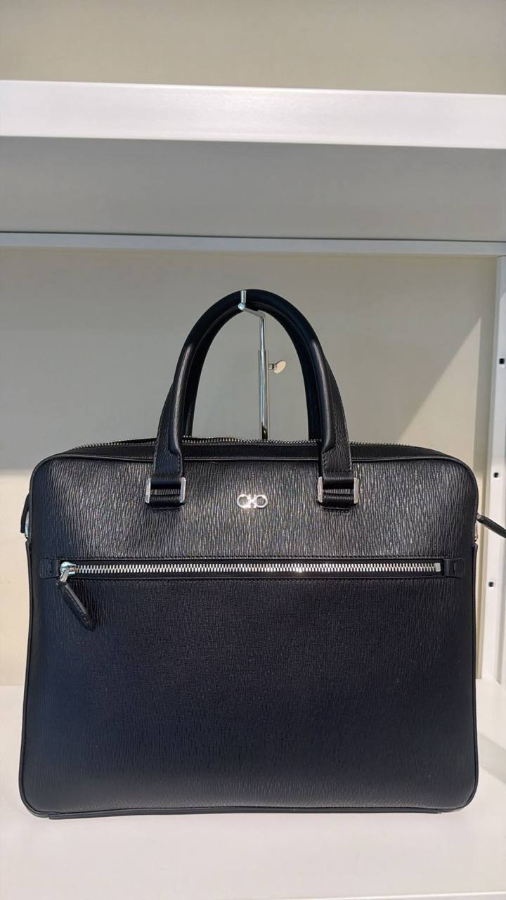 Black Men's Laptop Bag - Ferragamo