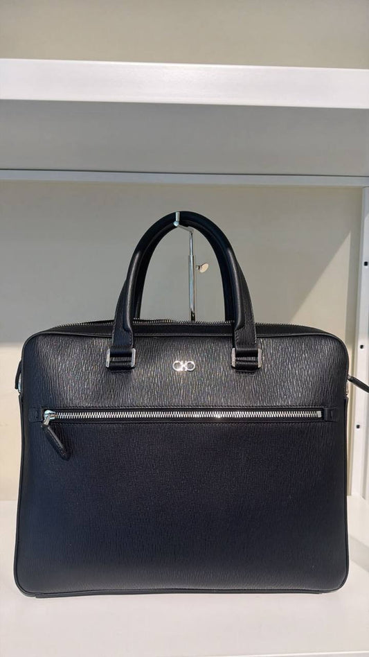 Black Men's Laptop Bag - Ferragamo