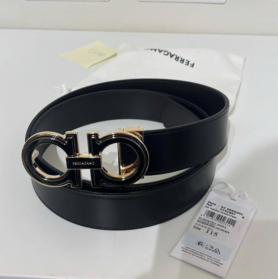 Ferragamo Gancini Leather Belt