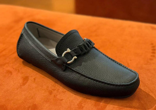 Ferragamo Leather Driving Loafers