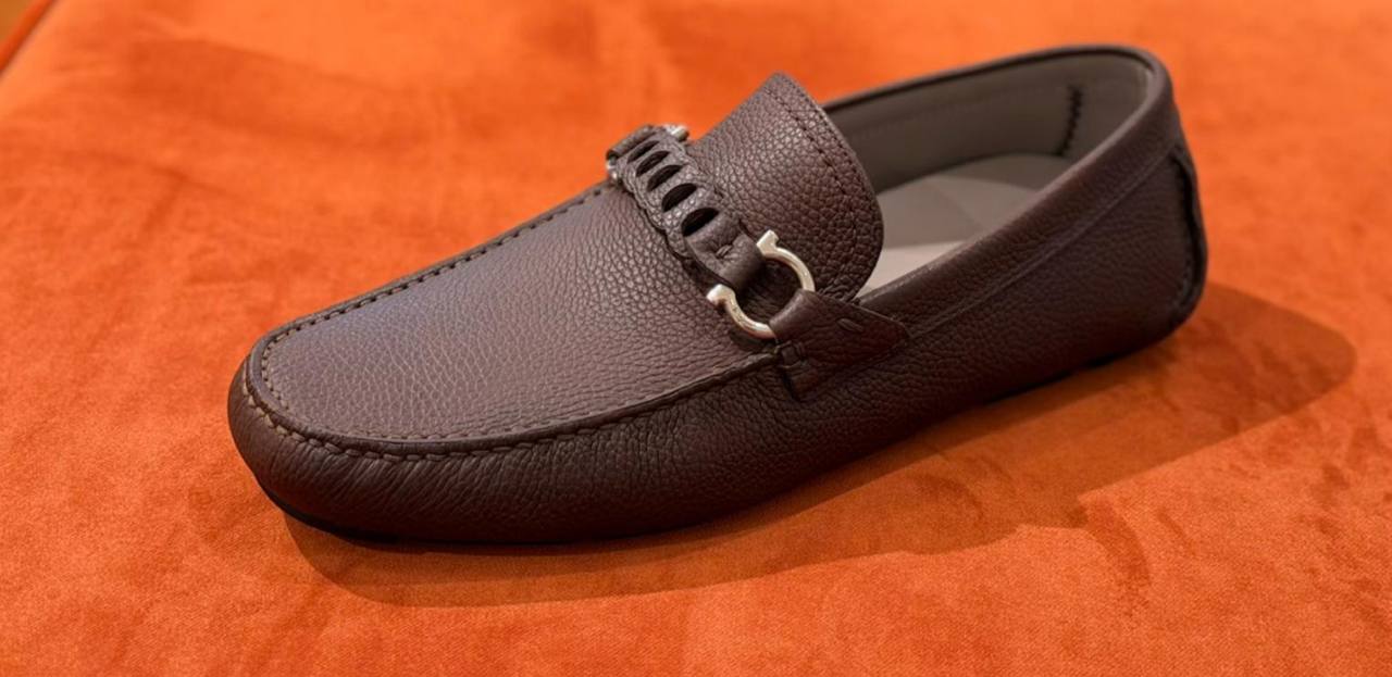 Ferragamo Leather Driving Loafers