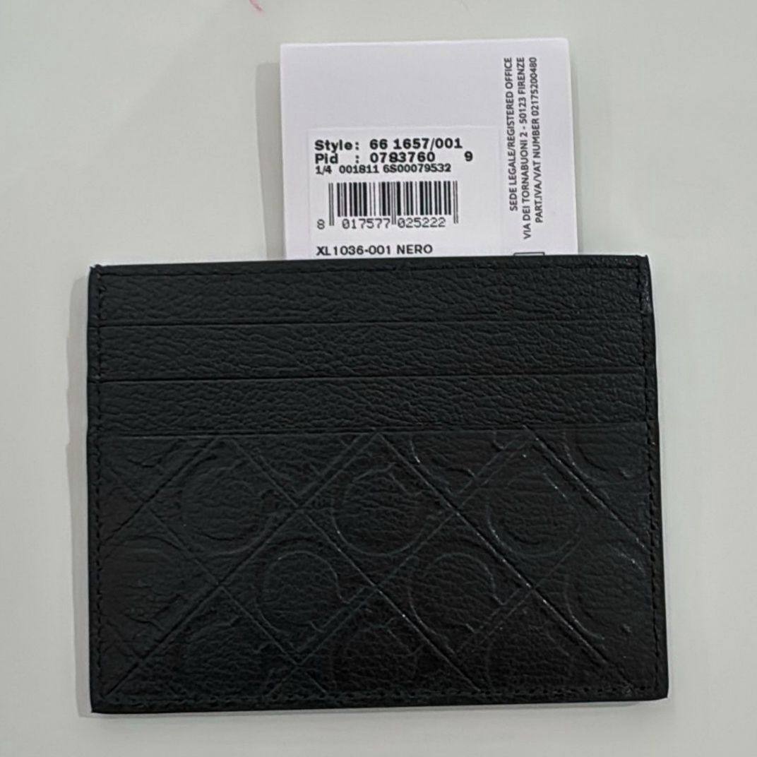 Ferragamo Gancini Leather Card Holder