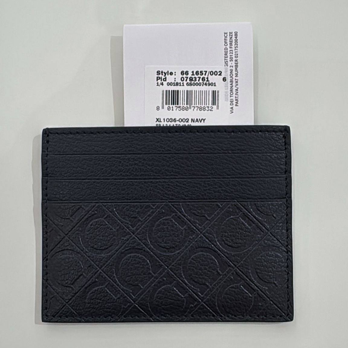 Ferragamo Gancini Leather Card Holder