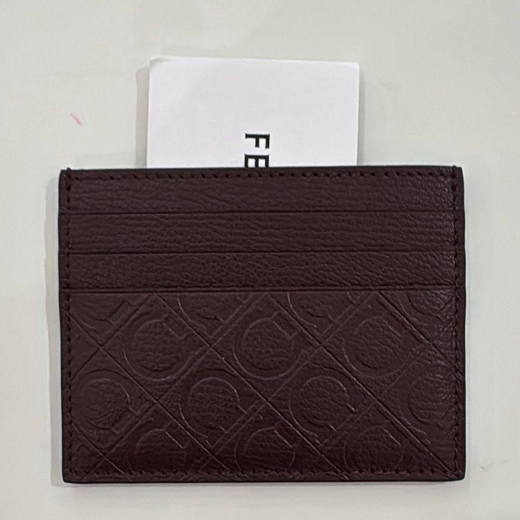 Ferragamo Gancini Leather Card Holder